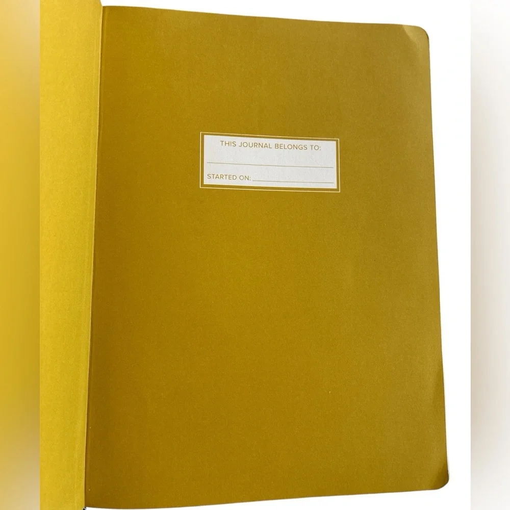 C. A. Gibson Writing Journal 192 Blank Pages 10” x 7.5” Striped Blue Gold NWOT